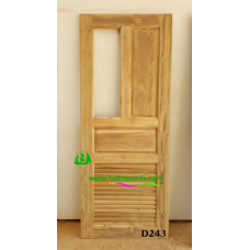 ประตูไม้สักบานเดี่ยว รหัส D243